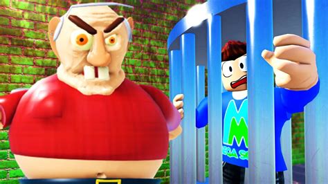 Can I Escape My Scary Grandpa on Roblox?! Escape The Evil Grandpa Obby ...