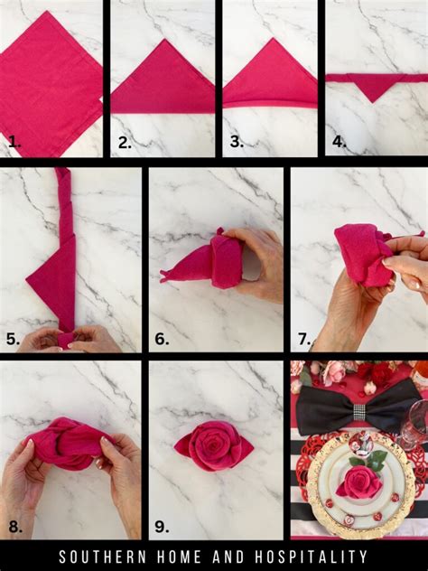 Easy Valentine's Day Napkin Folds (Three Adorable Step-By-Step Ways)