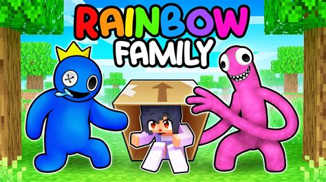 Adopted by the RAINBOW FRIENDS In Minecraft! - YouTube