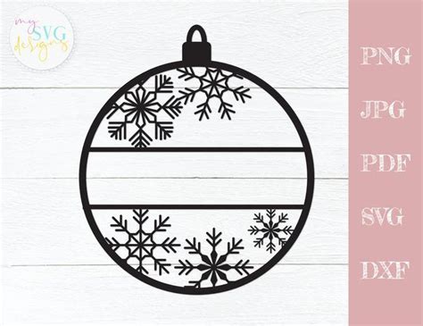 Christmas Ornament Svg Name Ornament Svg Christmas Svg | Etsy ...