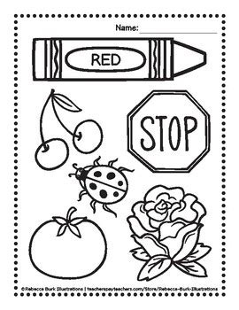 Red Crayon Coloring Page