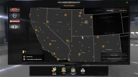 American Truck Simulator Map With All Dlc