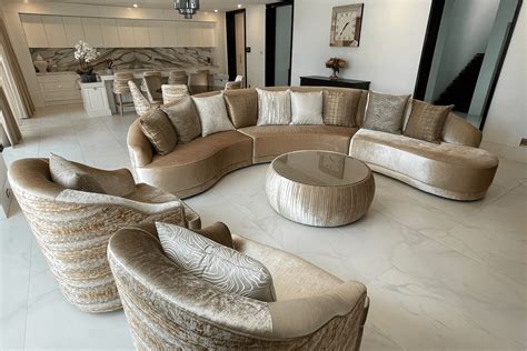 Curved Lounges | Curved Sofas | Luxury Curved Lounges and Sofas