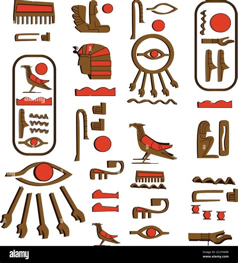 Egyptian bird hieroglyph Stock Vector Images - Alamy