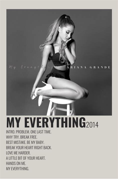 Ariana Grande Album Cover My Everything