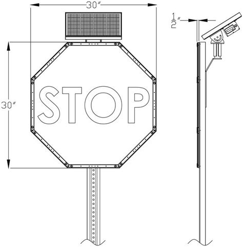 Stop Sign Instructions | Solar Powered LED Stop Sign Instructions