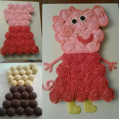 Peppa Pig Cupcakes #peppapigtheme #cupcakes #cupcakecake | Peppa pig birthday party, Peppa pig ...