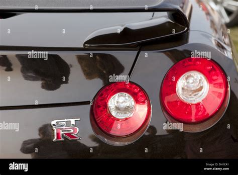 Nissan GT R supercar tail lights Stock Photo - Alamy