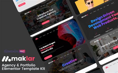 Maklar - Agency & Portfolio Elementor Pro Template Kits