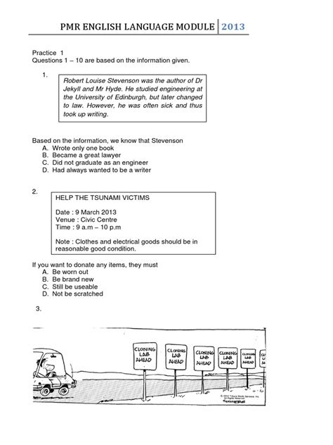 PMR Section A-Graphic Stimuli | PDF | Bat | Malaysia