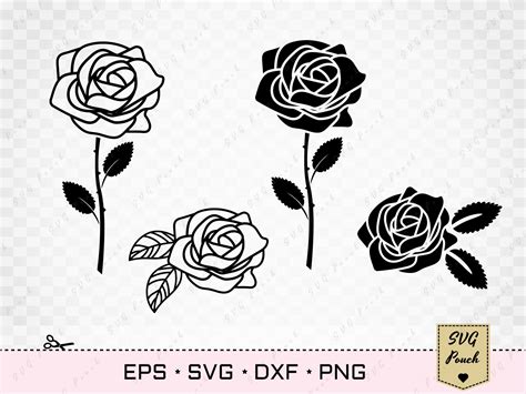 Rose Flower svg (818226) | Cut Files | Design Bundles