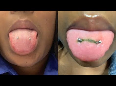 TONGUE PIERCING REVIEW ( FROG EYES ) 🥰 - YouTube