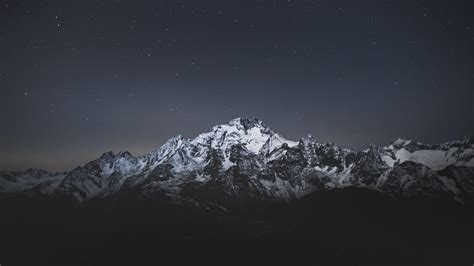 🔥 Free download Download wallpaper 3840x2160 mountain night starry sky dark 4k [3840x2160] for ...