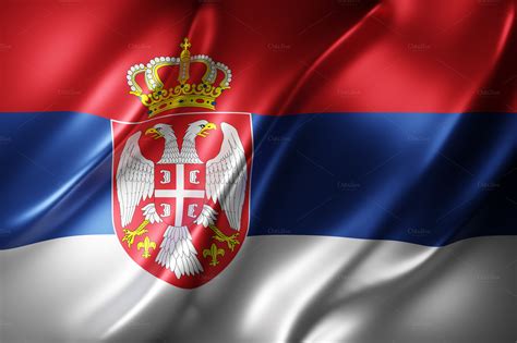 Serbia 3d flag | Abstract Stock Photos ~ Creative Market