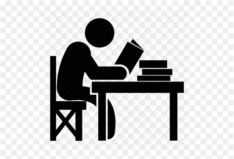 Student At Desk Png Transparent Student At Desk Images - Desk Clipart Black And White - FlyClipart