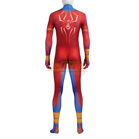 Spider Man India Pavitr Prabhakar Printed Cosplay Costume Suit