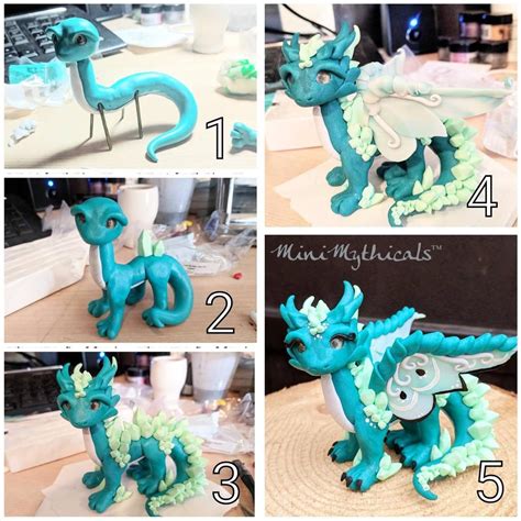 Polymer Clay Dragon Step by Step by MiniMythicals on DeviantArt Polymer Clay Dragon, Polymer ...