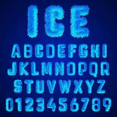 Ice Font Vector Art, Icons, and Graphics for Free Download