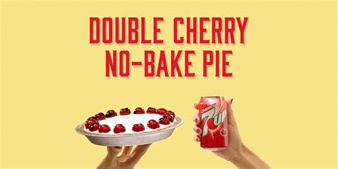 Double Cherry 7UP No-Bake Pie Recipe | 7UP®