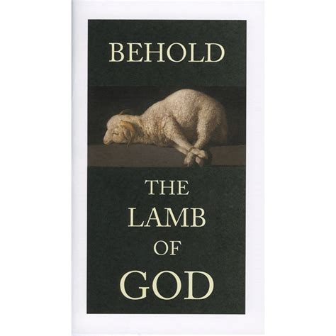 Behold the Lamb of God Two Volume Set | Catholic prayer book, Catholic ...