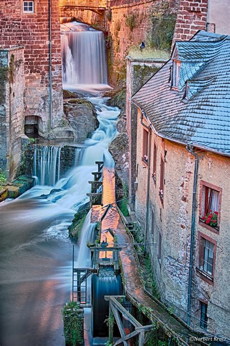 Saarburg Wasserfall 5:45am HDR Foto & Bild | deutschland, europe ...