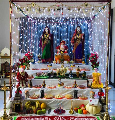 Gauri Ganpati Decoration - Waghmare