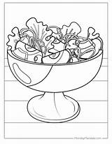 Fruit Salad Coloring Pages sketch template