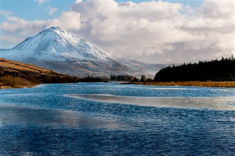 Wallpaper : Ireland, sky, mountain, lake, snow, ice, Canon, scenery, mount, donegal, coluds ...