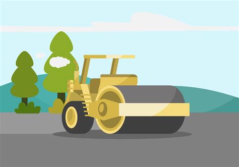 Steamroller Illustration 151616 Vector Art at Vecteezy