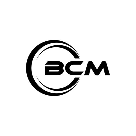 BCM letter logo design in illustration. Vector logo, calligraphy designs for logo, Poster ...