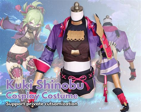 Kuki Shinobu Cosplay Costume Genshin Impact Game Suit Women Halloween Activity Party Outfit Role ...