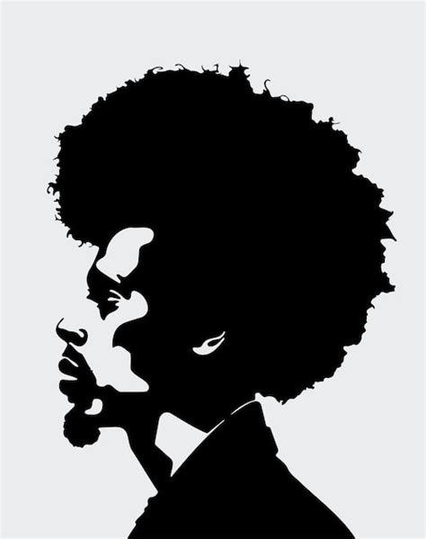 Premium Vector | Silhouette of a Black man male african american isolated with flat background color