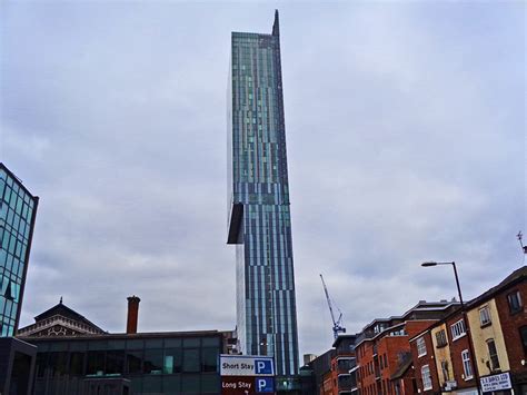 Manchester - Deansgate, Beetham Tower, Museum of Science and Industry ...