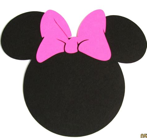 40 pack 5 Minnie Mouse ears with a HOT PINK by cuttingupintexas