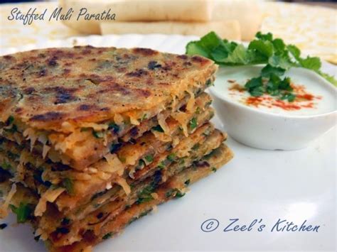 Stuffed Muli Paratha ( Stuffed Radish Paratha ) | Zeel's Kitchen