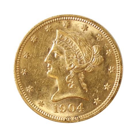 $10 Gold Liberty 1904 AU | Golden Eagle Coins