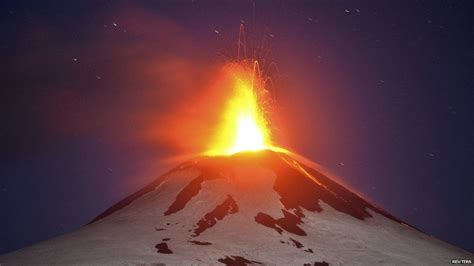 In pictures: Chile volcano eruption - BBC News