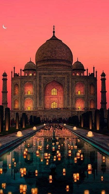 Taj Mahal - Sunset Background Wallpaper Download | MobCup