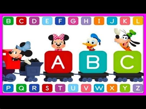 Disney Mickey Buddies ABC songs - Mickey Mouse Clubhouse Games For Kids | KIDS CLUB 123 - YouTube