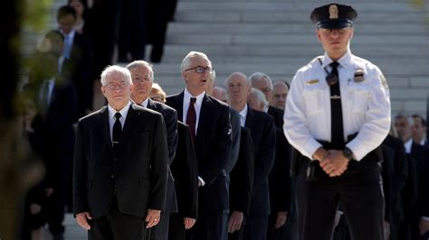 Trump, Supreme Court Justices Pay Respects To Justice John Paul Stevens ...