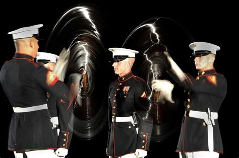 Marine Corps Silent Drill Team Evening Parade US Marine Corps Help celebrate a great career in ...