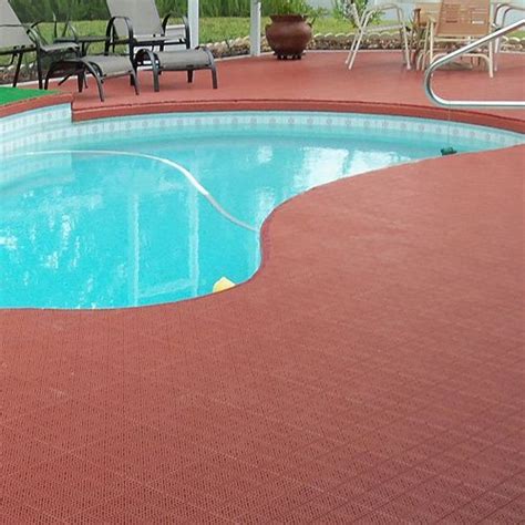 Non-Slip PVC Interlocking Outdoor Wet Area Pool & Deck Patio Tiles in ...