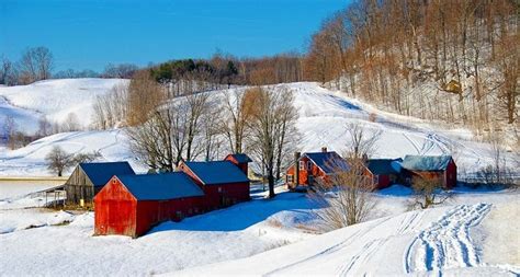 Quintessential New England winter landscape #America England Winter, New England, Farm Images ...