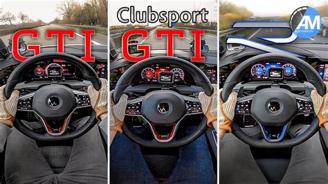 2022 Volkswagen Golf R vs GTI Clubsport vs GTI: Autobahn Acceleration ...