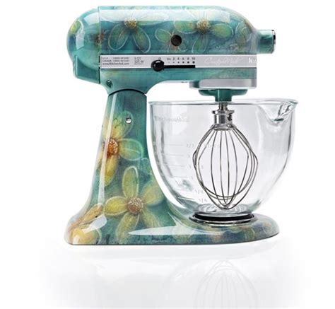 Handpainted limited edition Kitchenaid mixer. This one is so pretty ...