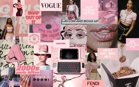 Pink Anime Aesthetic Collage Wallpaper Laptop - Aesthetic Creator Soft ...