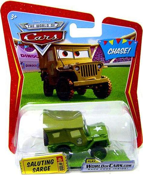 Disney Pixar Cars The World of Cars Series 1 Saluting Sarge 155 Diecast Car Mattel Toys - ToyWiz