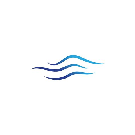 water wave logo design template 5676605 Vector Art at Vecteezy