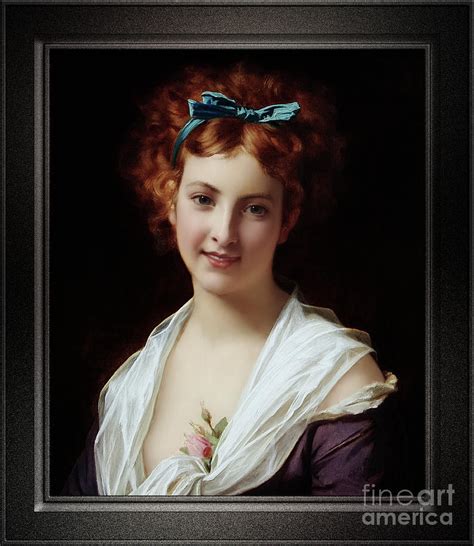 Young Lady With Blue Bow Remastered Xzendor7 Fine Art Classical ...