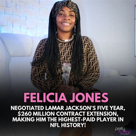 Lamar Jackson’s mother Felicia Jones negotiates his $260M contract extension.